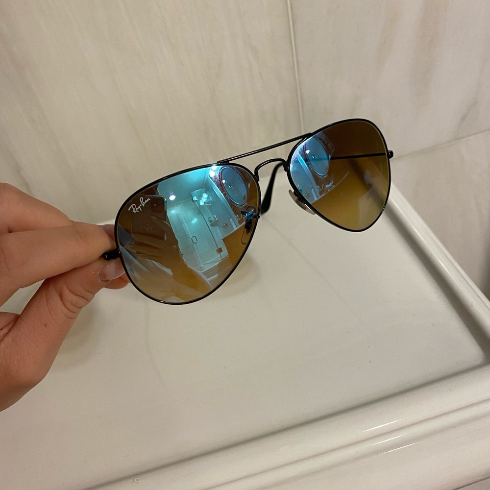 Blue Aviator Ray Bans